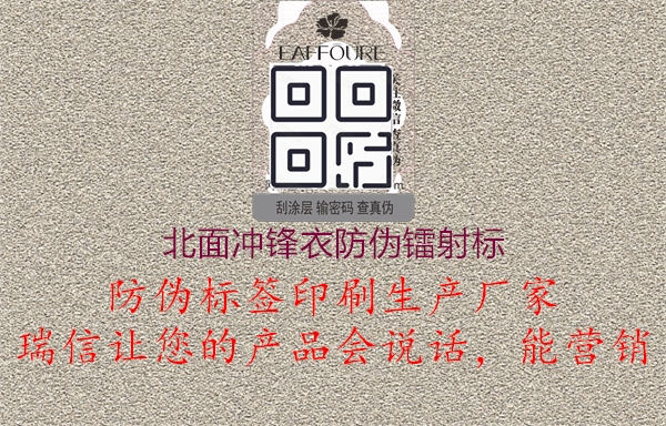 北面沖鋒衣防偽鐳射標(圖2) 北面沖鋒衣防偽鐳射標2.jpg